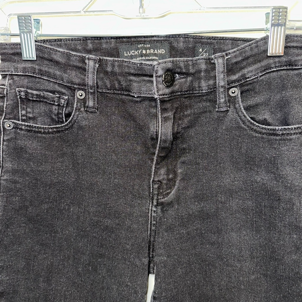 Women's Lucky Brand Ava Super Skinny Jeans Size 4/27 Black - Picture 6 of 11